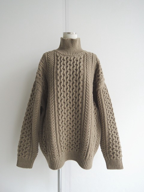 AURALEEオーラリーFRENCH MERINOARAN KNITアランニット - www.stedile