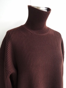 【美品】 AURALEE オーラリー ハイネック 裏起毛 0 ブラウン AURALEE【オーラリー】正規取り扱い店、通販可能 ON LINE SHOP - CLARK -