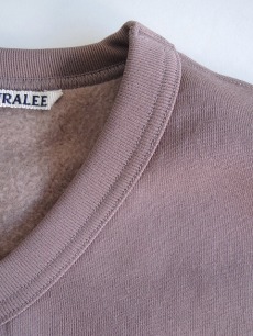 オーラリー AURALEE 19AW BAGGY POLYESTER SWEAT V-NECK スウェット トレーナー 0 水色 ライトブルー A9AV07PU /AN23 レディース オーラリー AURALEE 19AW BAGGY POLYESTER SWEAT V-NECK