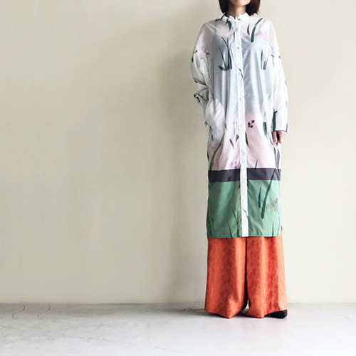 Mame Kurogouchi KASURI Jacquard Shirt 