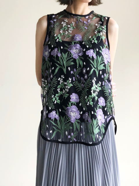 mame kurogouchi 刺繍トップス19ss Mame Kurogouchi/Embroidery Top 