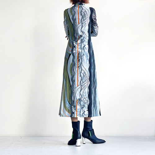 mamekurogouchi Marble Print Jersey Dress aquagreendive.com.mx