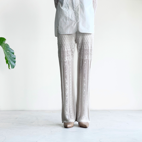 mamemame新品Curtain Lace Trousers