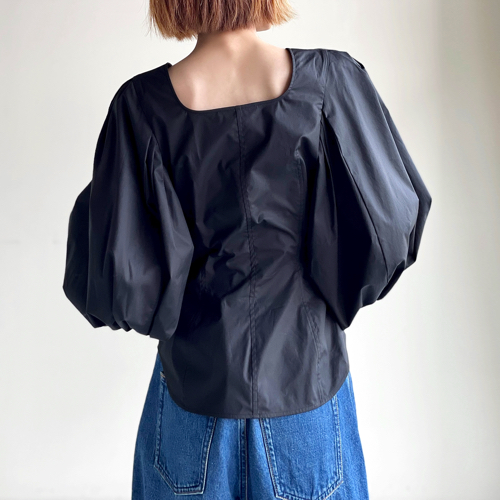 最終値下げMame◎Square Neck Puff Sleeve Shirt着丈489