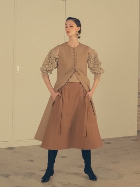 未使用 muller of yoshiokubo ゴブラン織り レイヤード スカート 36  