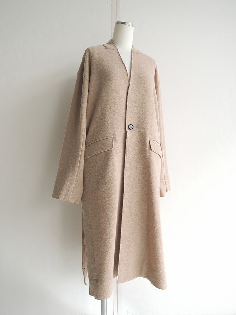 トゥモローランド購入品 MACPHEE スタンドカラーコート 36 ベージュ TOMORROWLAND【トゥモローランド】正規取り扱い店、通販可能 ON LINE