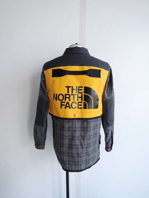 ジュンヤワタナベ　JUNYA WATANABE チェッカー柄フーディー 綿デニム×多素材パッチワーク WO―C005―051 | JUNYA
