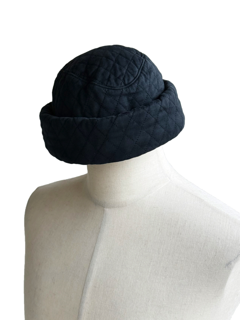 KIJIMA TAKAYUKI　ハット　ネイビー Paper cloth hat wide-ペーパークロスハットワイド-KIJIMA