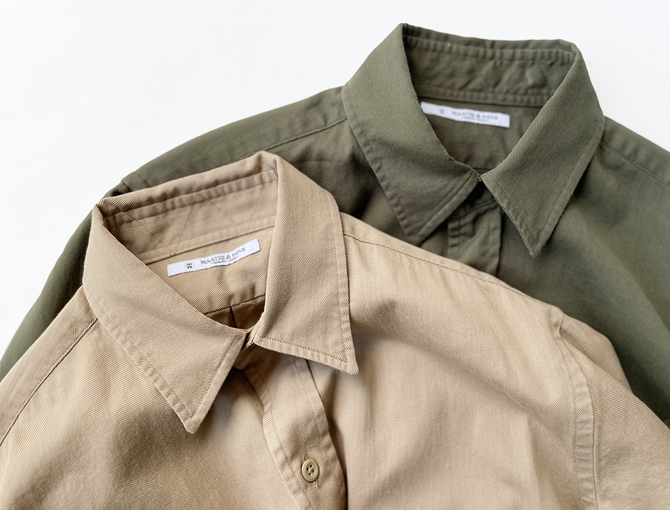 MAATE & SONS 薄緑 シャツ サイズ3 MAATE & SONS 薄緑 シャツ サイズ3 25SS MAATEE&SONS グリーン