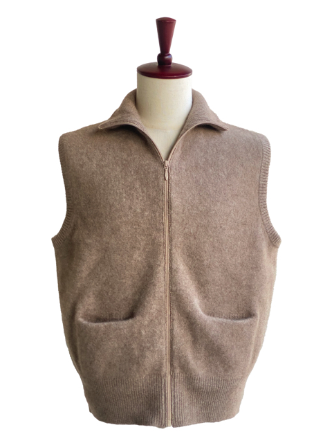 MAATEE＆SONS(マーティーアンドサンズ) CASHEMERE 強圧縮 JIP VEST カシミヤニットジップベスト MT3303-0108  MT3303-0108 ネイビー サイズ 4｜【公式】カインドオルオンライン ブランド古着・中古通販【kindal】