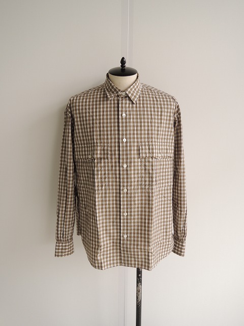 PORTERCLASSIC Mロールアップシャツ　トリコロールM PORTER CLASSIC【ポータークラシック】正規取り扱い店、通販可能