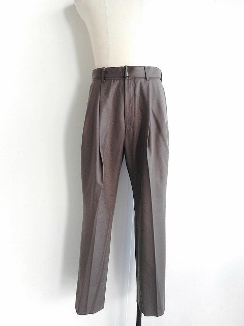 YOKE (ヨーク) BELTED 2TUCK WIDE TROUSERS