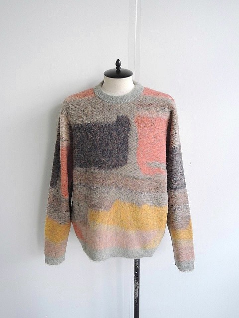 YOKE◇2021AW/LONG STOLE/YK21AW0287A/ストール/ウール/GRN