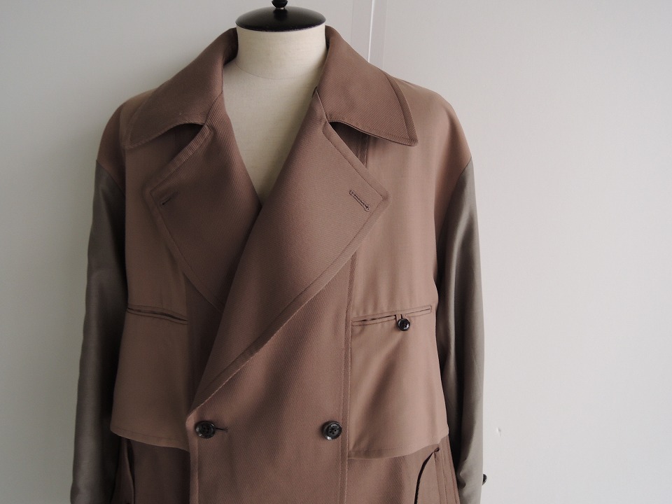 YOKE / コート/3/ウール/ベージュ/Yk21SS0181C/21SS/REVERSIBLE DOUBLE-BREASTED YOKE【ヨーク】正規取り扱い店、通販可能 ON LINE SHOP - CLARK -