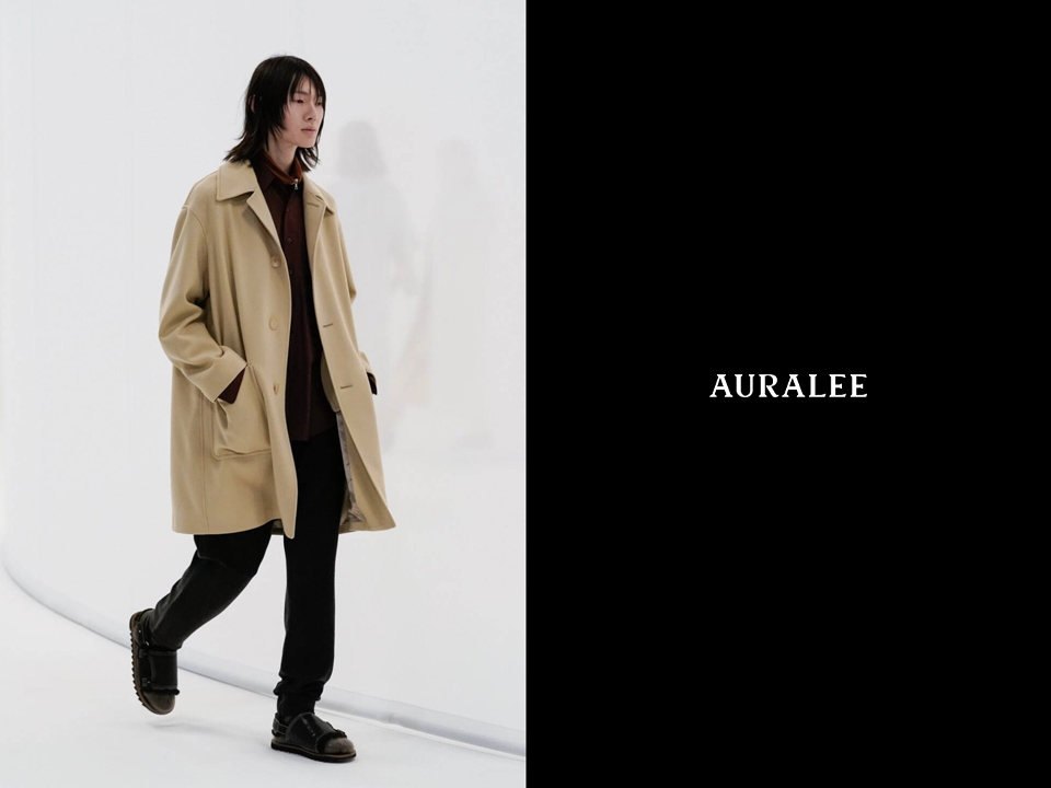 AURALEE LIGHT MELTON SOUTIEN COLLAR COATジャケット/アウター