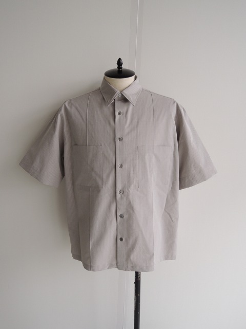 AURALEE21ss FINX RIPSTOP CHAMBRAY SHIRTS