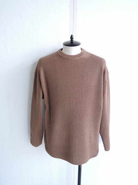 AURALEE オーラリー SUPER FINE WOOL RIB KNIT BIG P／O