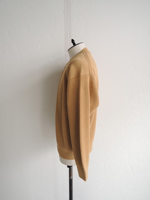 土日限定値下げ！AURALEE/オーラリー WOOLRIBKNIT AURALEE / オーラリー | FELTED WOOL KNIT P/O (メンズ) - Khaki