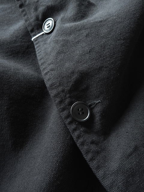 【注意書あり】COMOLI コモリ　バーシティジャケット COMOLI(コモリ) / カーフスキンジップショートジャケット-BLACK-(A03