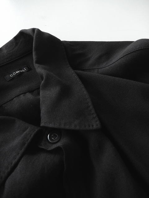 COMOLI レーヨンジャケット　2 COMOLI コモリ 21AW キャメルシャギージャケット 2 ネイビー