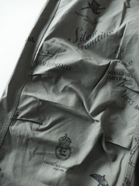 ●かすみそう●エンジニアードガーメンツ　コットンナイロンクロス　プルオーバ 24FW】Engineered Garments エンジニアードガーメンツ Printed