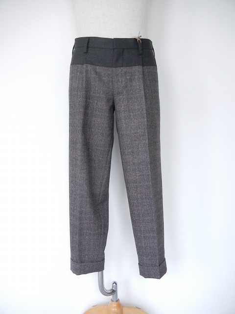 kolor カラー 19WCM-P06106 グリーン　ヘヴィツイル パンツ kolor カラー 19WCM-P06106 グリーン ヘヴィツイル パンツ