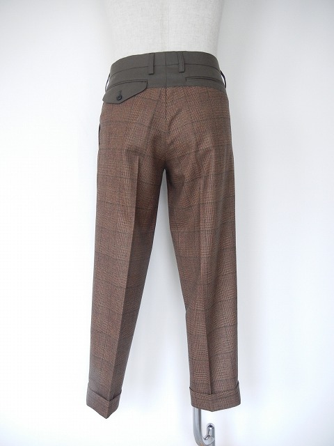 kolor カラー 19WCM-P06106 グリーン　ヘヴィツイル パンツ kolor カラー 19WCM-P06106 グリーン ヘヴィツイル パンツ