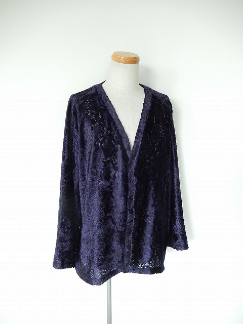 Needles 21FW BURNOUT VELVET カーディガン needles【ニードルス】正規取り扱い店、通販可能 ON LINE SHOP