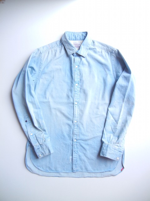 yANACHRONORMz -AiNm[- STITCH CUFF PIMA DENIM SHIRT