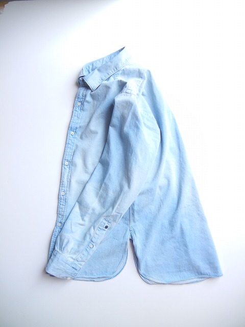 yANACHRONORMz -AiNm[- STITCH CUFF PIMA DENIM SHIRT