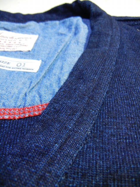 yANACHRONORMz -AiNm[-INDIGO Jersey Cardigan