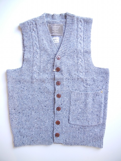 yANACHRONORMz -AiNm[- Nep Knit Cable Vest