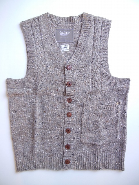 yANACHRONORMz -AiNm[- Nep Knit Cable Vest