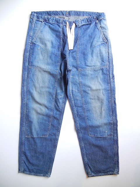 yANACHRONORMz -AiNm[- DENIM W-Knee Easy Pants (Stone Wash)